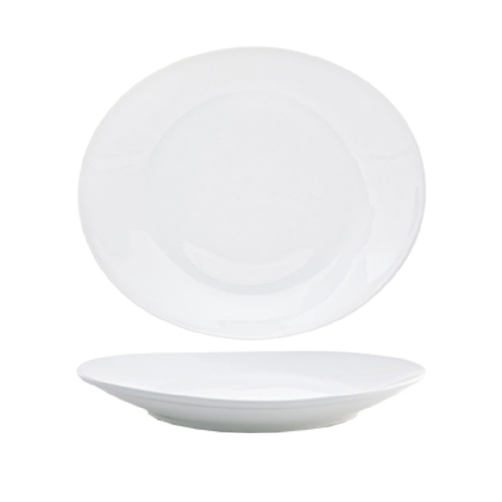 FOH DDP032WHP12 Ellipse™ Plate 12" X 10" Oval Coupe Sides