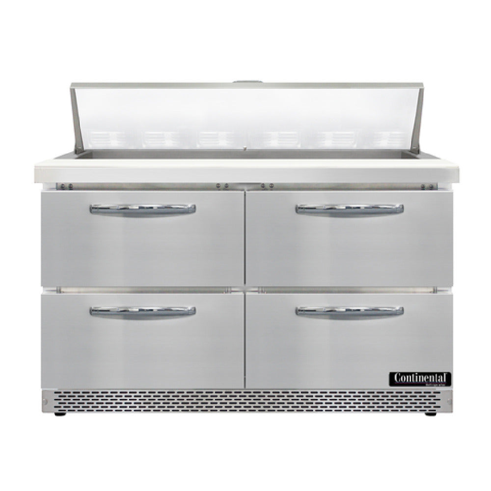 Continental Refrigerator D48N12-FB-D Designer Line Sandwich Unit Front Breather