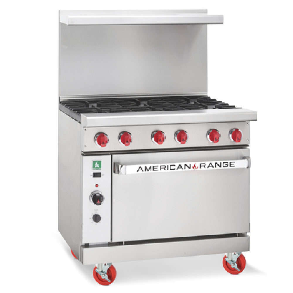 American Range ARGF-6_NAT - Green Flame Range, Gas, 36"