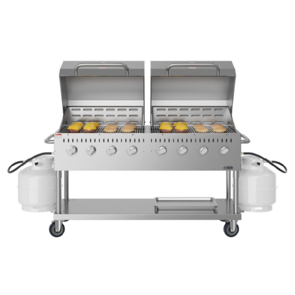 Koolmore CGKIT6-D30D30 Commercial Outdoor Grill 60-4/5"W X 23-1/5"D X 48-3/5"H