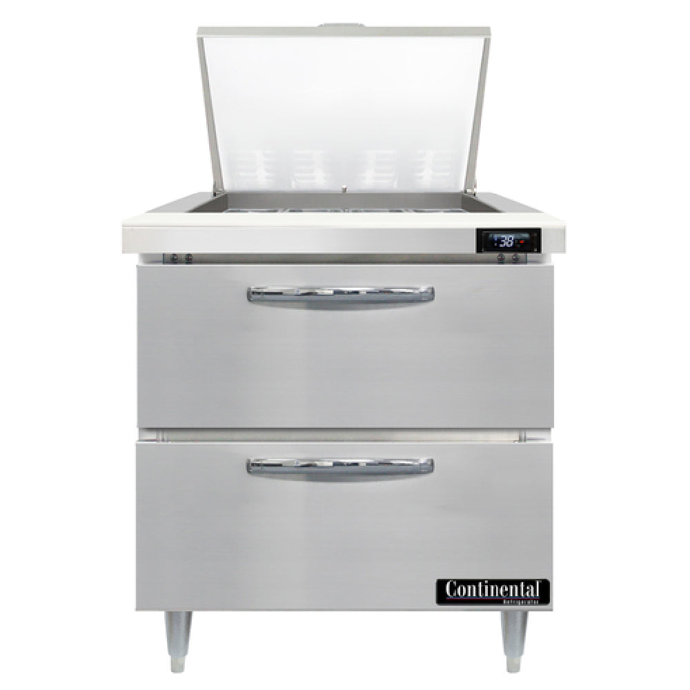 Continental Refrigerator D32N12M-D Designer Line Mighty Top Sandwich Unit 32"W