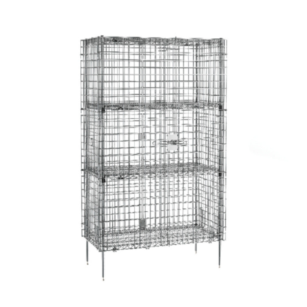 Metro SEC55C-2EZ - Super Erecta® Security Unit, Stationary, Chrome Plated Finish
