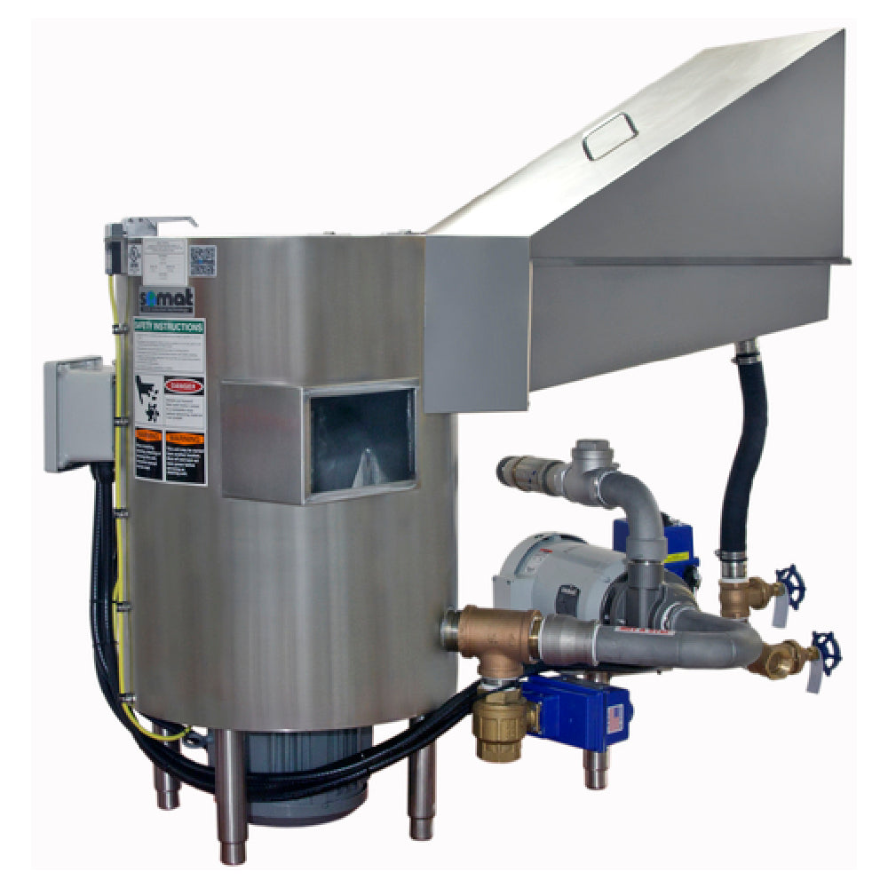Somat SP50 - Somat Remote Pulper, Processes Up To 900 Lbs Waste Per Hour, With Motorized Drain Valve