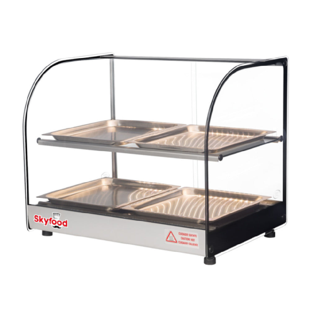 Skyfood Equipment FWDC2-22-4P Food Warmer Display Case Countertop 22-1/2"W