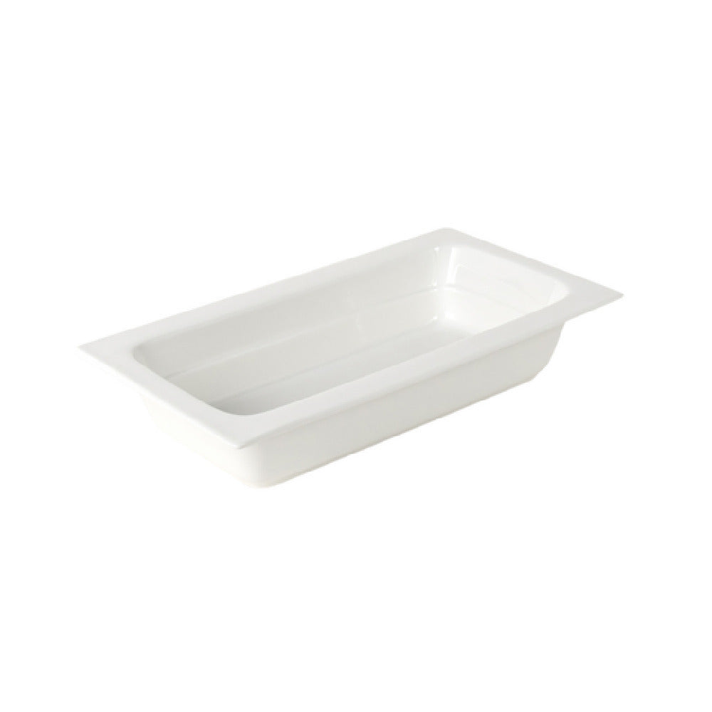 FOH BHO161WHP18 Smart Buffet Ware® Food Pan 1/3 Size X 2.5" Porcelain