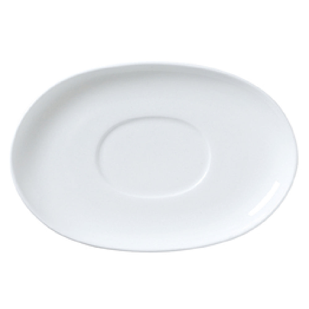 Steelite 82000AND0129 Gravy Boat Stand 8.25" X 5.5" X 0.875" Whiteware