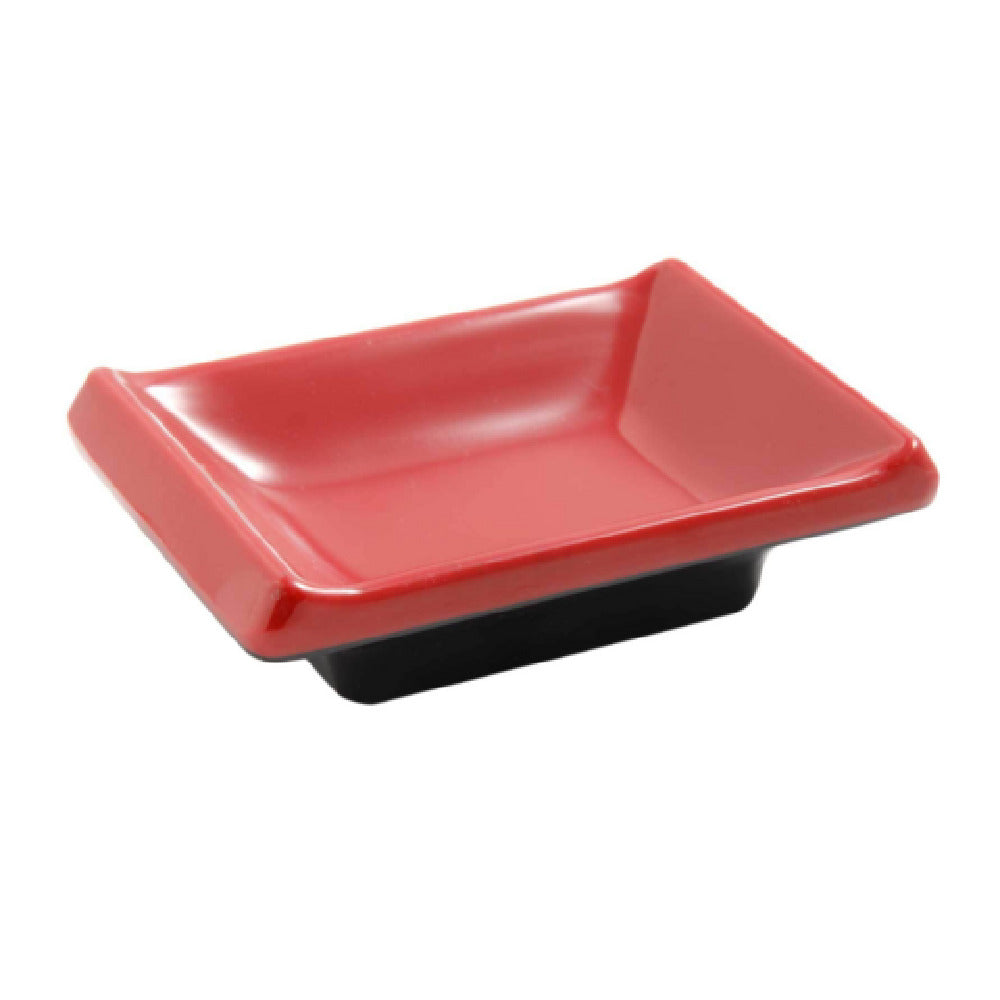 Yanco CR-4046 Two-Tone Sauce Dish 1 Oz. 3-3/4"L X 2-1/2"W