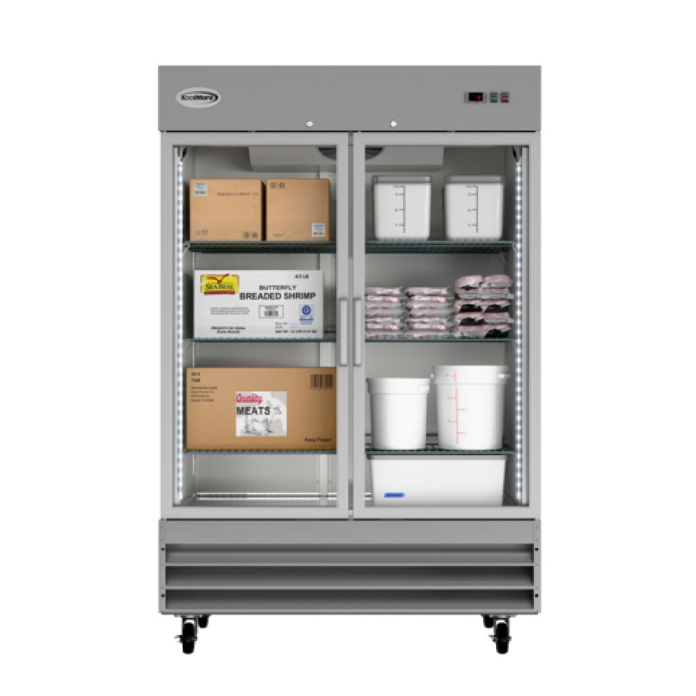 Koolmore RIF-2D-GD - Freezer, Reach-in, Two Section