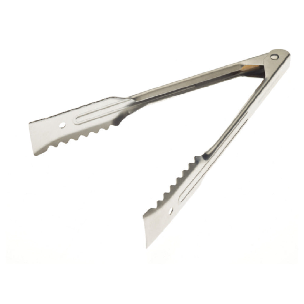 Mercer M21609 - 9.5" Utility Tong, Gripper End, 18-0 Stainless Steel