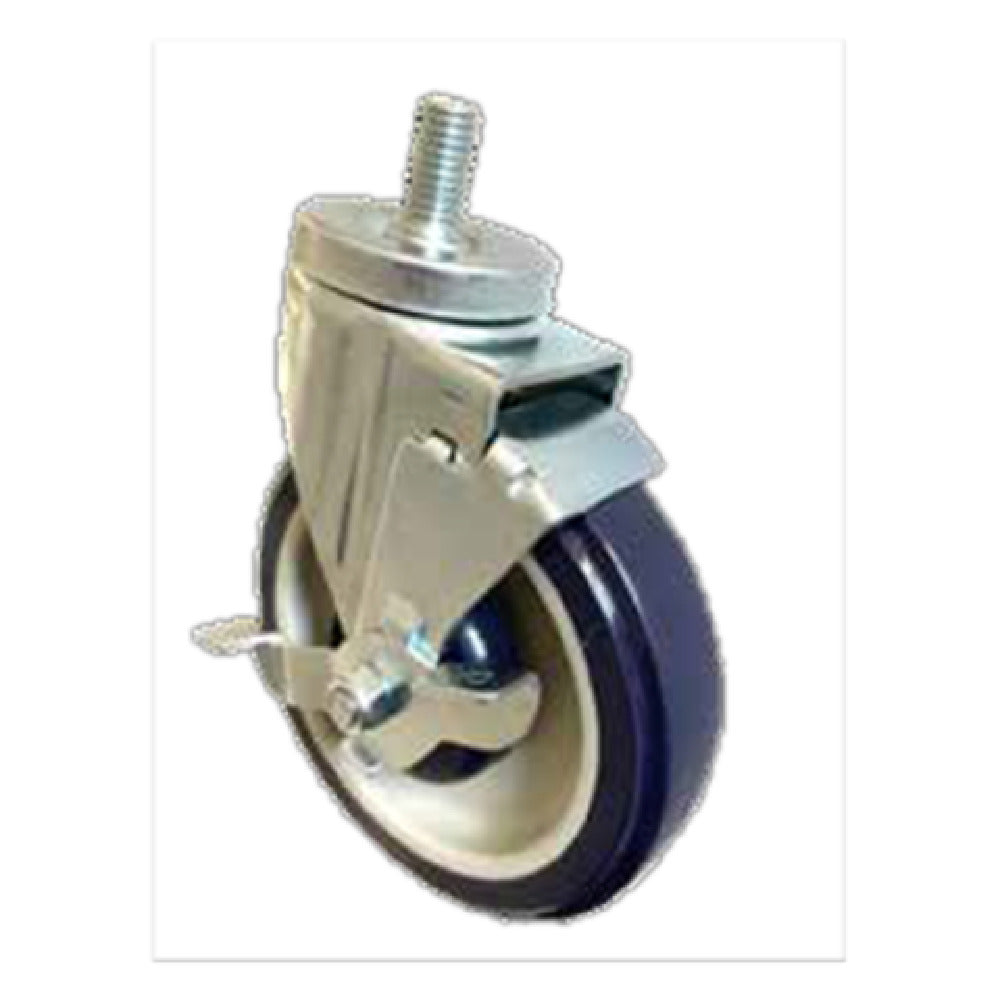 Sapphire Manufacturing SM-CS241 1/2"-10 Threaded Stem Caster 5" Polyurethane Wheel