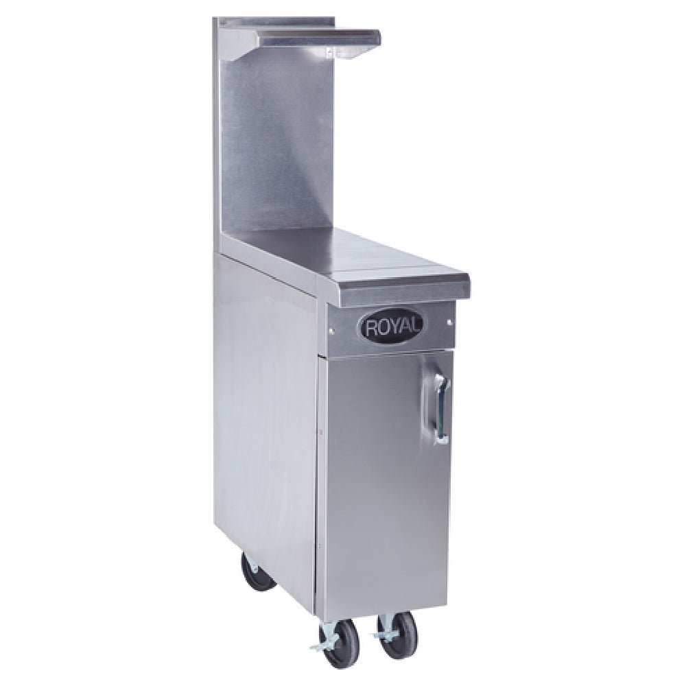 Royal Range Of California RR-12SPR Spreader Work Surface Range Match 12" Stainless Steel Front And Sides Including Backguard And High Shelf