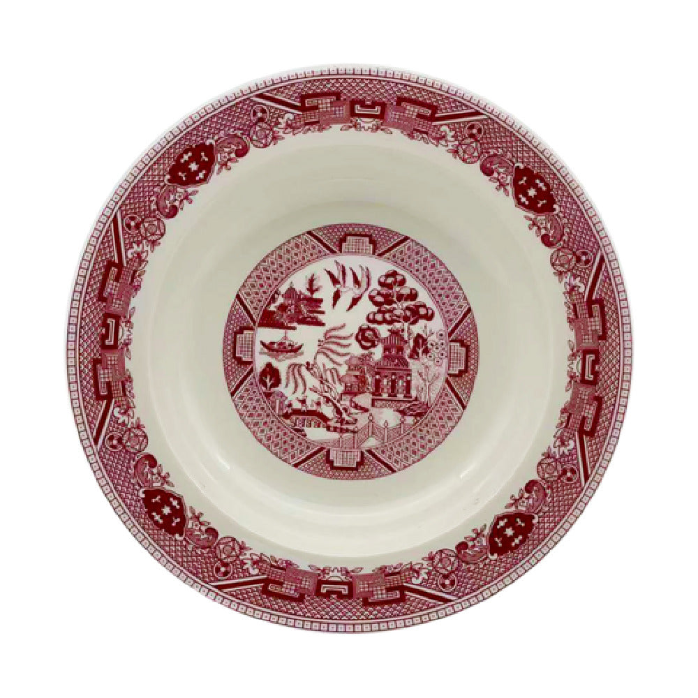 Cameo China 688-82 Pink Willow Rim Soup Plate 6 Oz. (180 Ml) 8" Dia. X 1-1/2"H (20 Cm X 4 Cm)