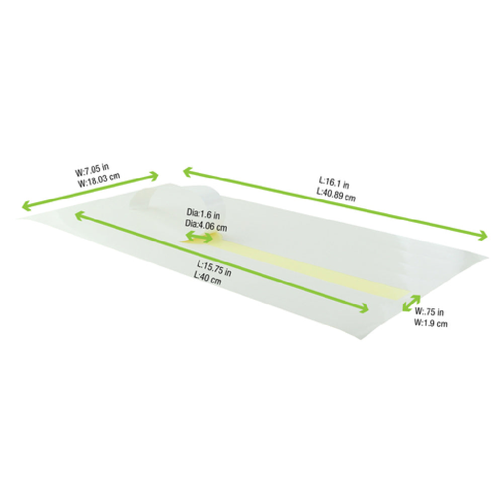 PacknWood 210LAP40B - Overlap Labels, 15.75", Adhesive