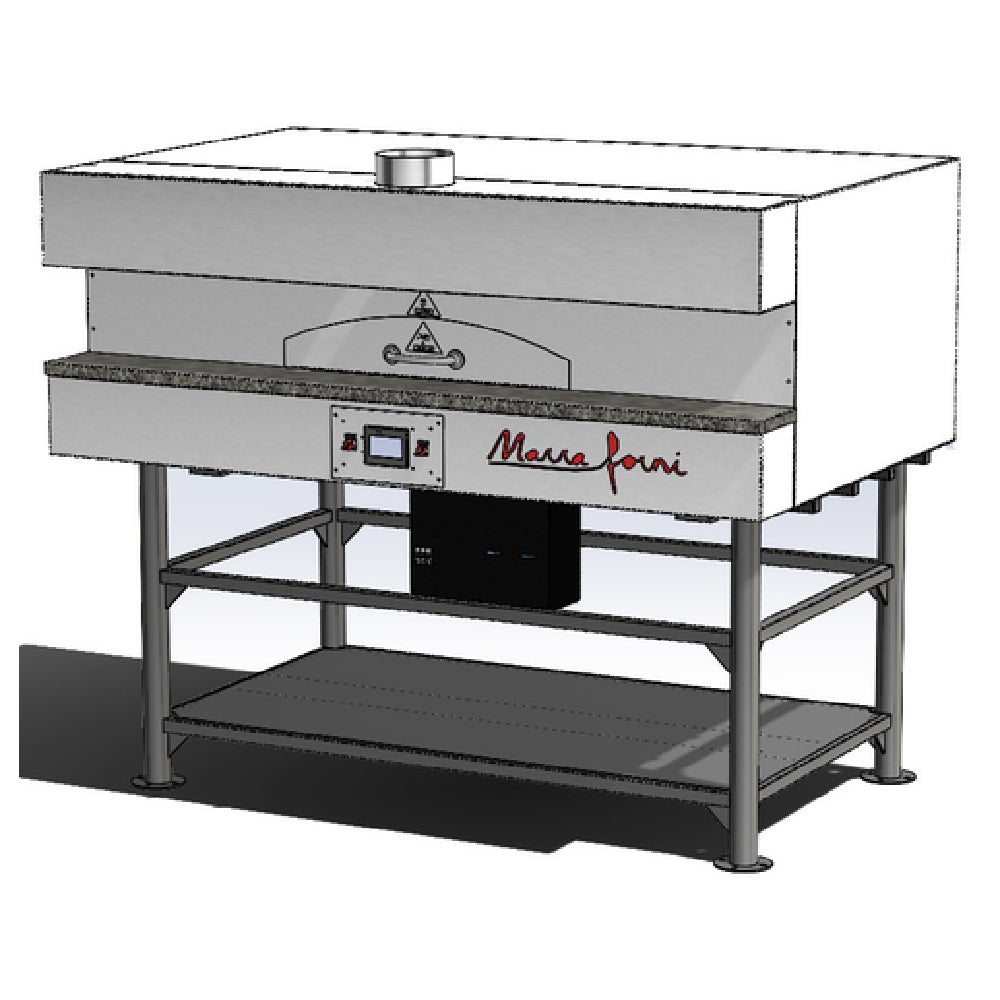 Marra Forni ELMS68-32 Square Electric Fired Oven 68" X 32" Interior Brick Deck