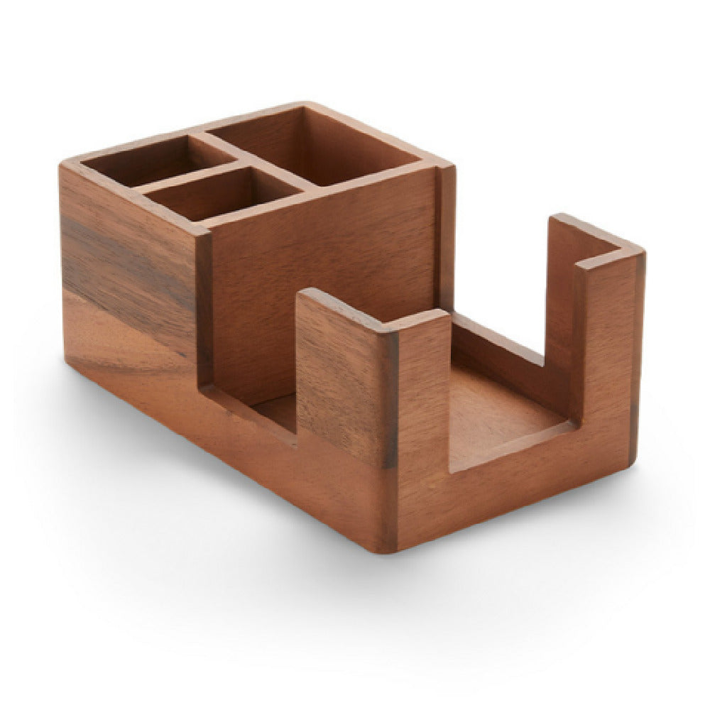 American Metalcraft BARBA10 - Bar Caddy, 6"W X 10-1/8"D X 4-1/4"H, Wood