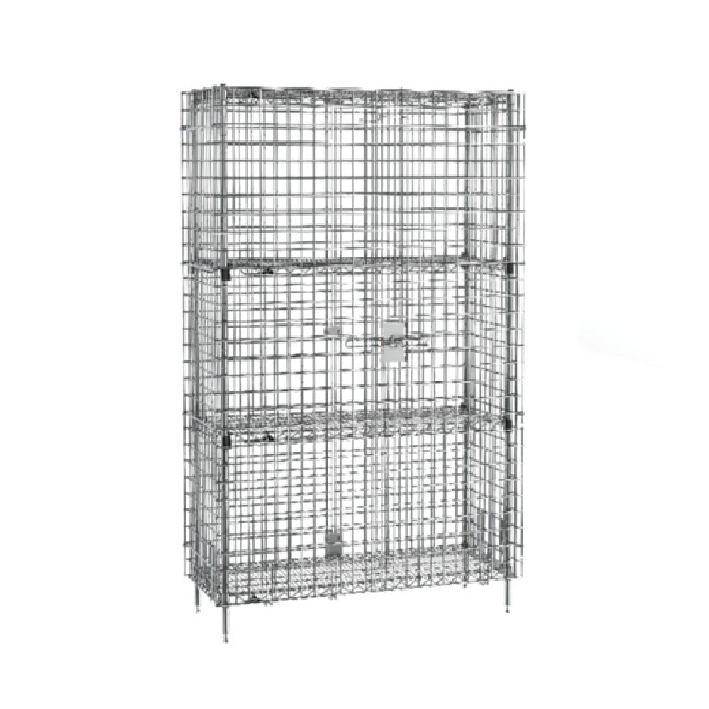 Metro SEC35C-2EZ - Super Erecta® Security Unit, Stationary, Chrome Plated Finish