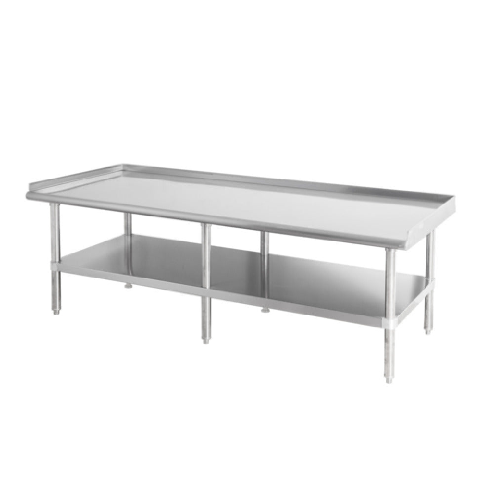 Sapphire Manufacturing SMES-2472S Equipment Stand 72”W X 24”D 16/400 Stainless Steel Reinforced Top