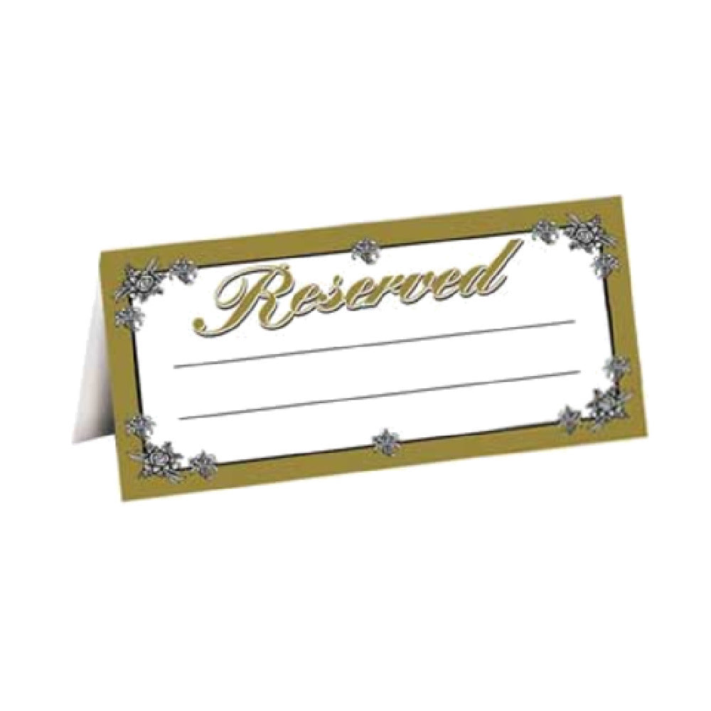 Menu Solutions R2002 "Reserved" Tent 2-5/8" X 5-1/4" Folded With Space For Party's Name