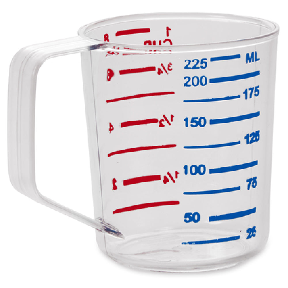Rubbermaid FG321000CLR - Bouncer® Measuring Cup, 1 Cup - 40°F/-40°C To 212° F/100°C Temperature Range