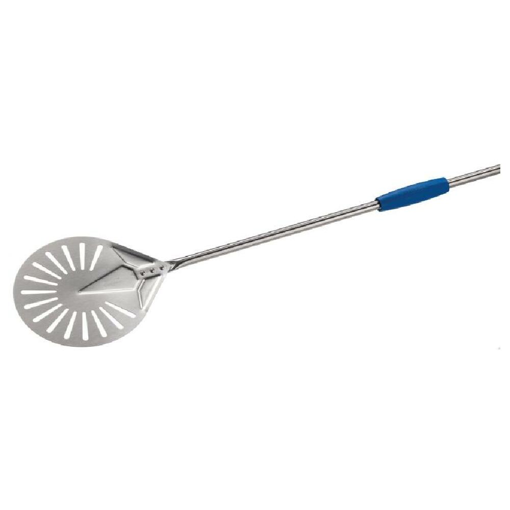 GI Metal I-20FS/120 - Perforated Round Pizza Peel, 8" X 47", 55 Overall Length