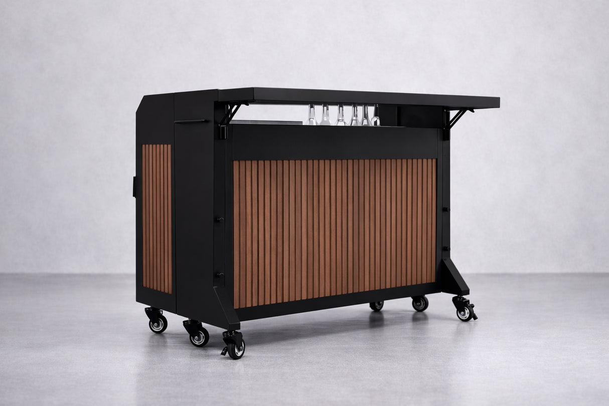 Krowne KR-MCB NomadBar Mobile + Collapsible System 52"W X 40-11/16"D X 40"H Insulated Ice Bin