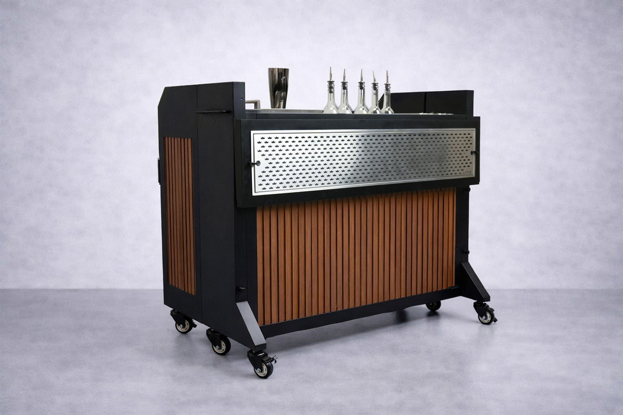 Krowne KR-MCB-B Branded NomadBar Mobile + Collapsible System 52"W X 40-11/16"D X 40"H