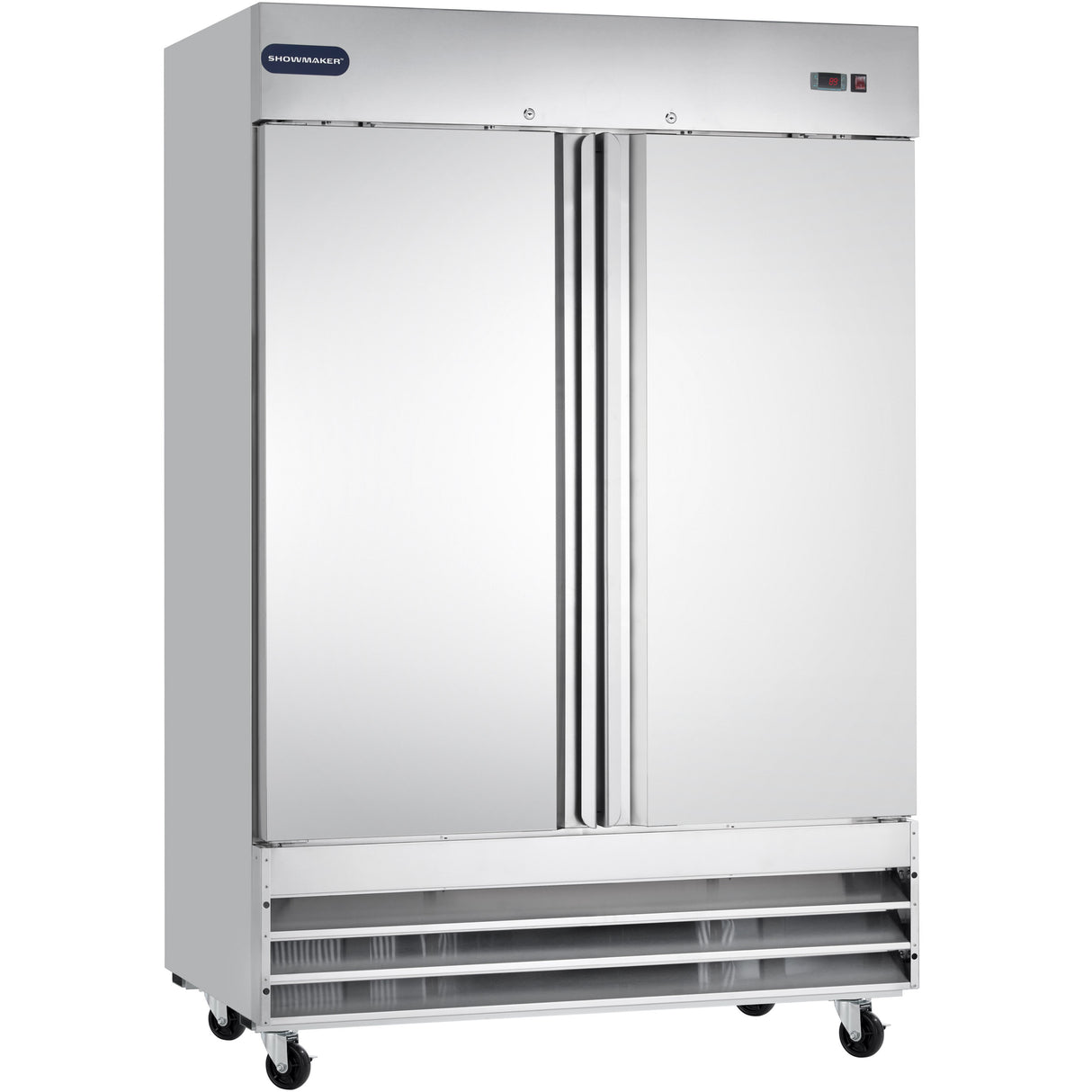 Showmaker S-2DR Reach-In Refrigerator 2 Swing Solid Door 54"W X 32.2"D X 82.5"H