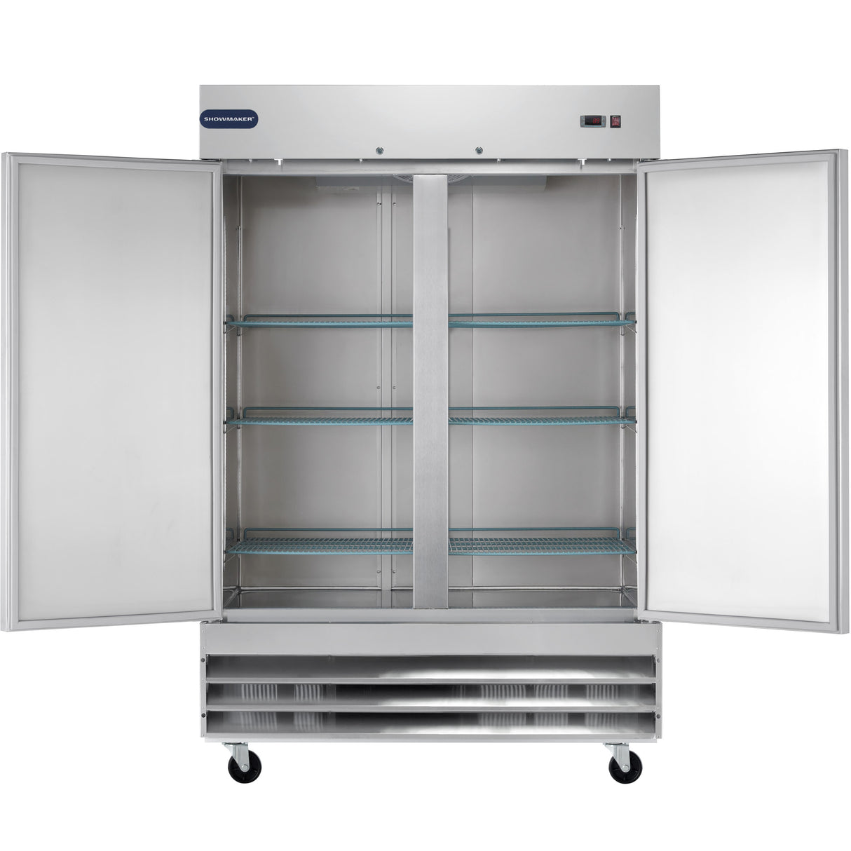 Showmaker S-2DR Reach-In Refrigerator 2 Swing Solid Door 54"W X 32.2"D X 82.5"H