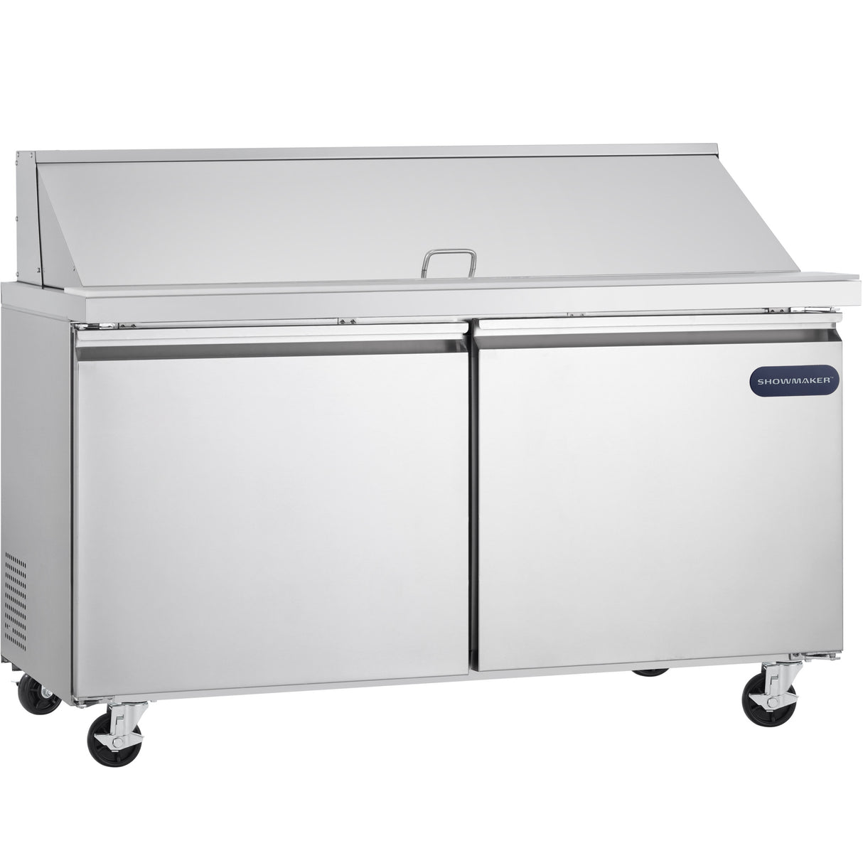 Showmaker S-SP60M Refrigerated Sandwich/Salad Mega Top Prep Table 2 Solid Swing Door
