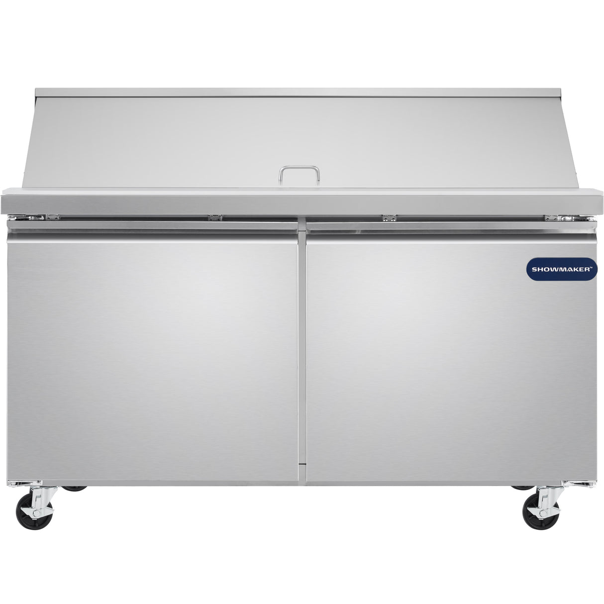 Showmaker S-SP60M Refrigerated Sandwich/Salad Mega Top Prep Table 2 Solid Swing Door