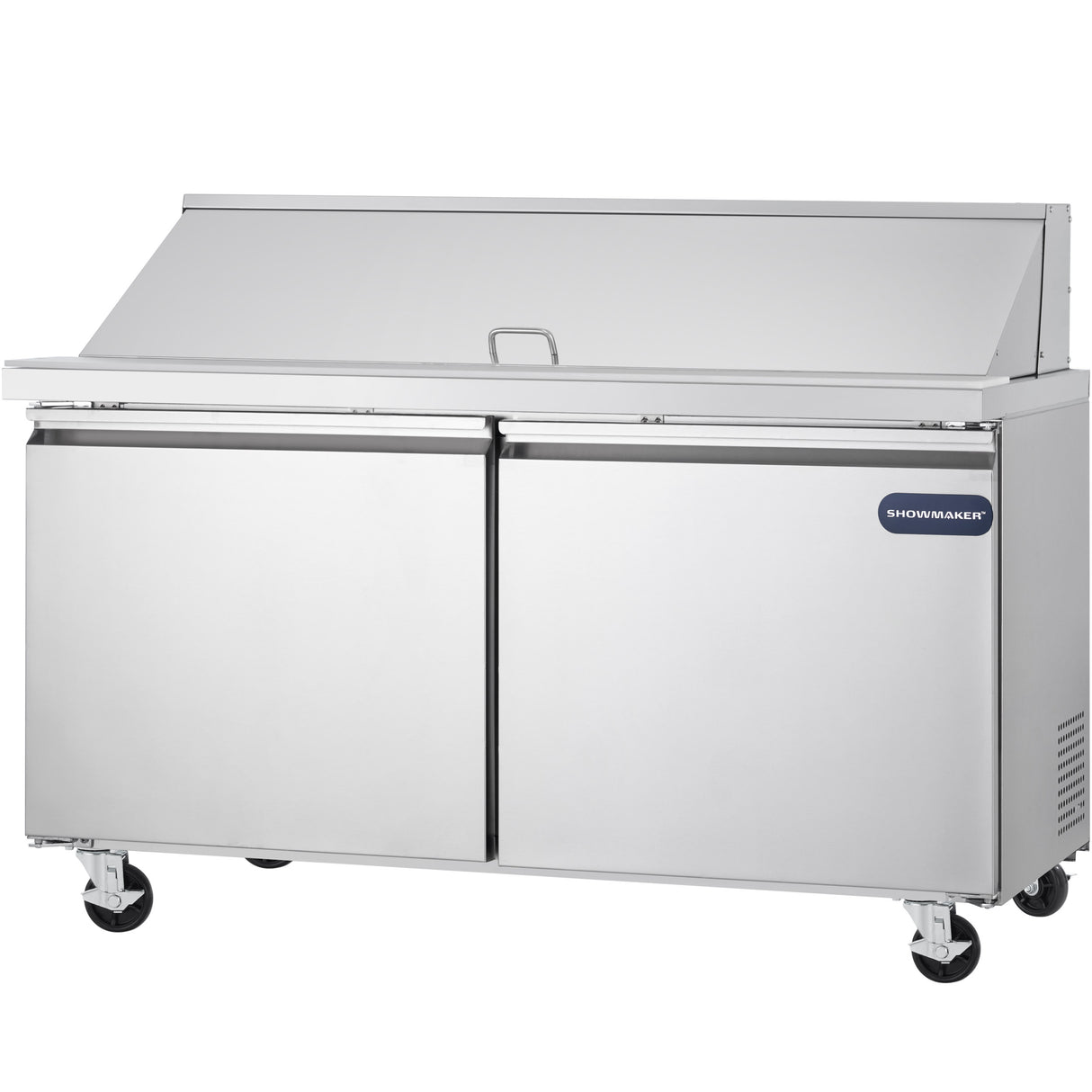 Showmaker S-SP60M Refrigerated Sandwich/Salad Mega Top Prep Table 2 Solid Swing Door