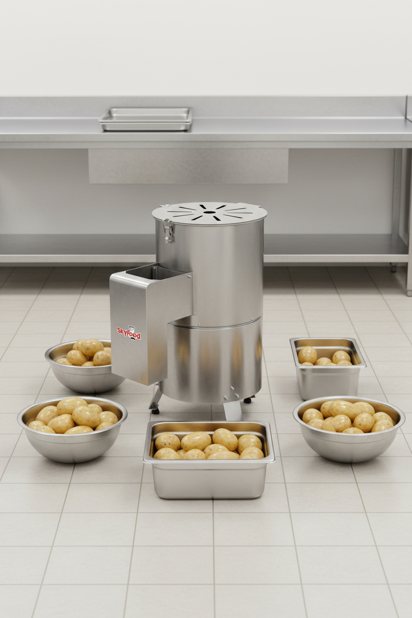 Skyfood Equipment EL-10 Potato Peeler Electric Table Style