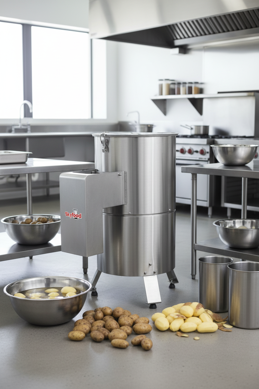 Skyfood Equipment EL-10 Potato Peeler Electric Table Style