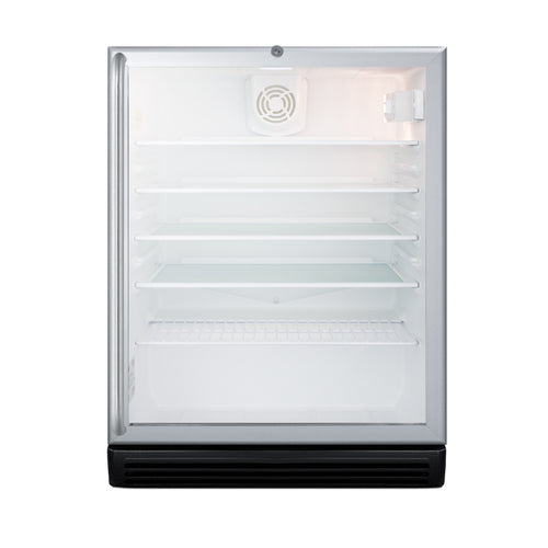 Summit SCR600BGLBISHADA Refrigerated Merchandiser Reach-in One-section
