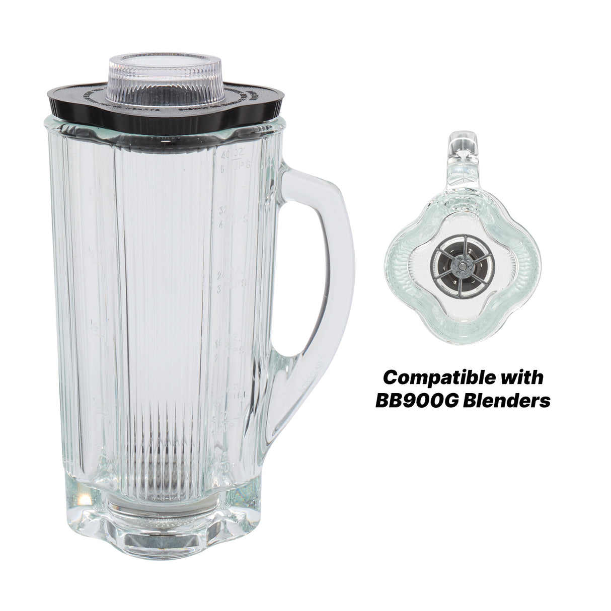 Waring CAC34 40 oz Blender Container with Lid and Blade for BB900G, BB900S and BB900P
