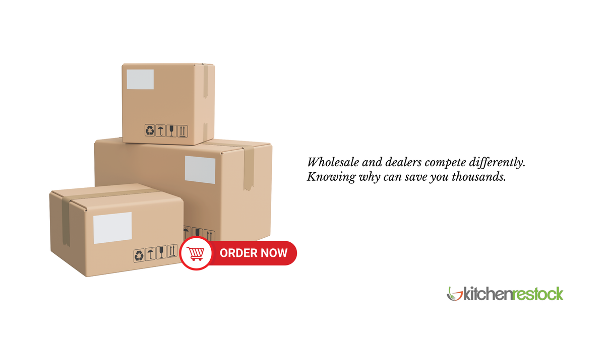 A graphic design of stacked boxes and a red CTA button that says "Order Now"