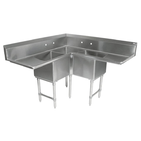 Compartment Corner Sinks