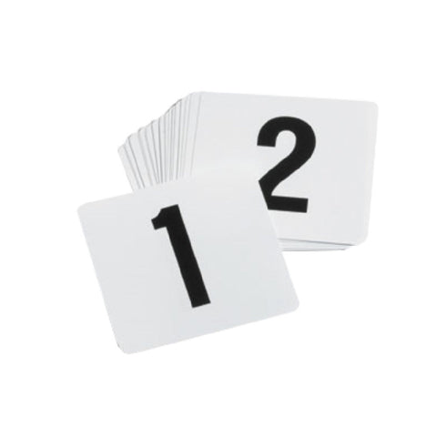 Table Numbers Cards