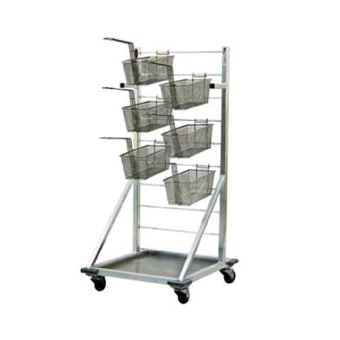 Mobile Fryer Basket Racks