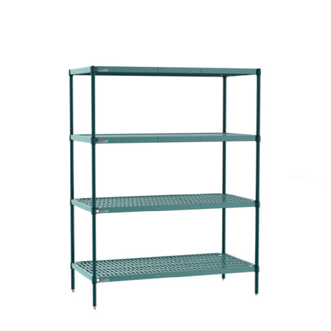 Plastic With Metal Post Shelving Units