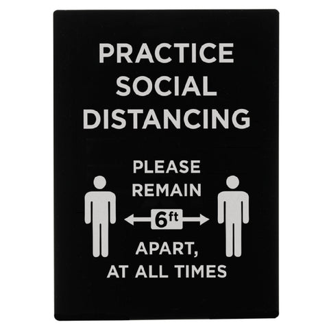 Social Distancing & Face Mask Compliance Signs