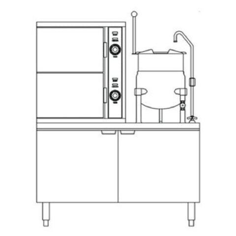 Gas Steamer Kettle Combinations