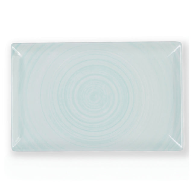 Bon Chef 54115-BL Brushstrokes Tray 12" X 7.5" H Rectangular