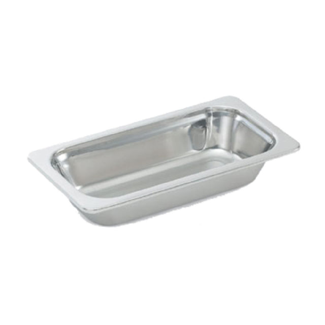 Vollrath 8231005 Miramar™ Plain Pan 1/3 Size 13-1/16"W X 7"D X 4"H