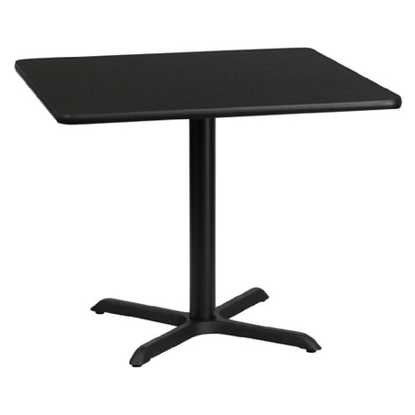 Flash Furniture XU-BLKTB-3636-T3030-GG Table 36"W X 36"D X 31-1/8"H Dining Height