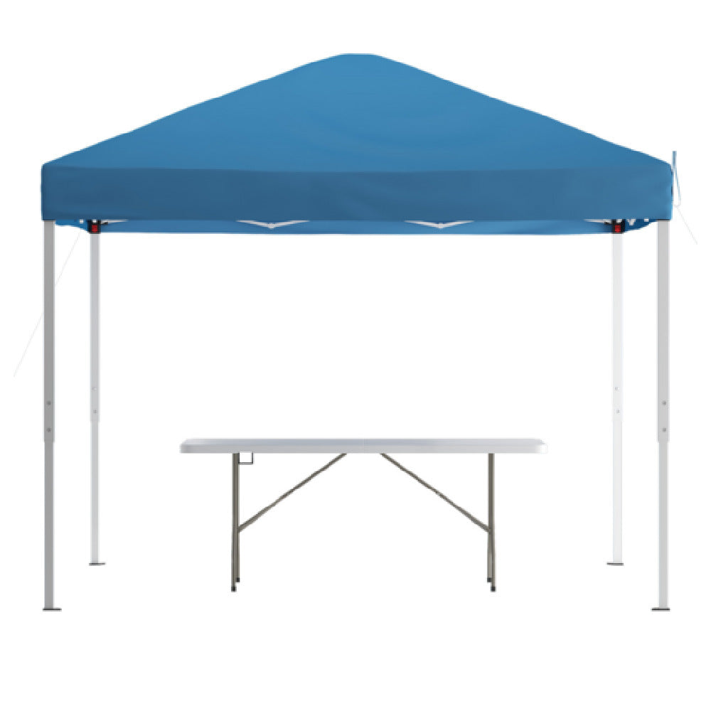 Flash Furniture JJ-GZ10183Z-BL-GG Otis Pop-up Canopy Tent And Folding Bench Set