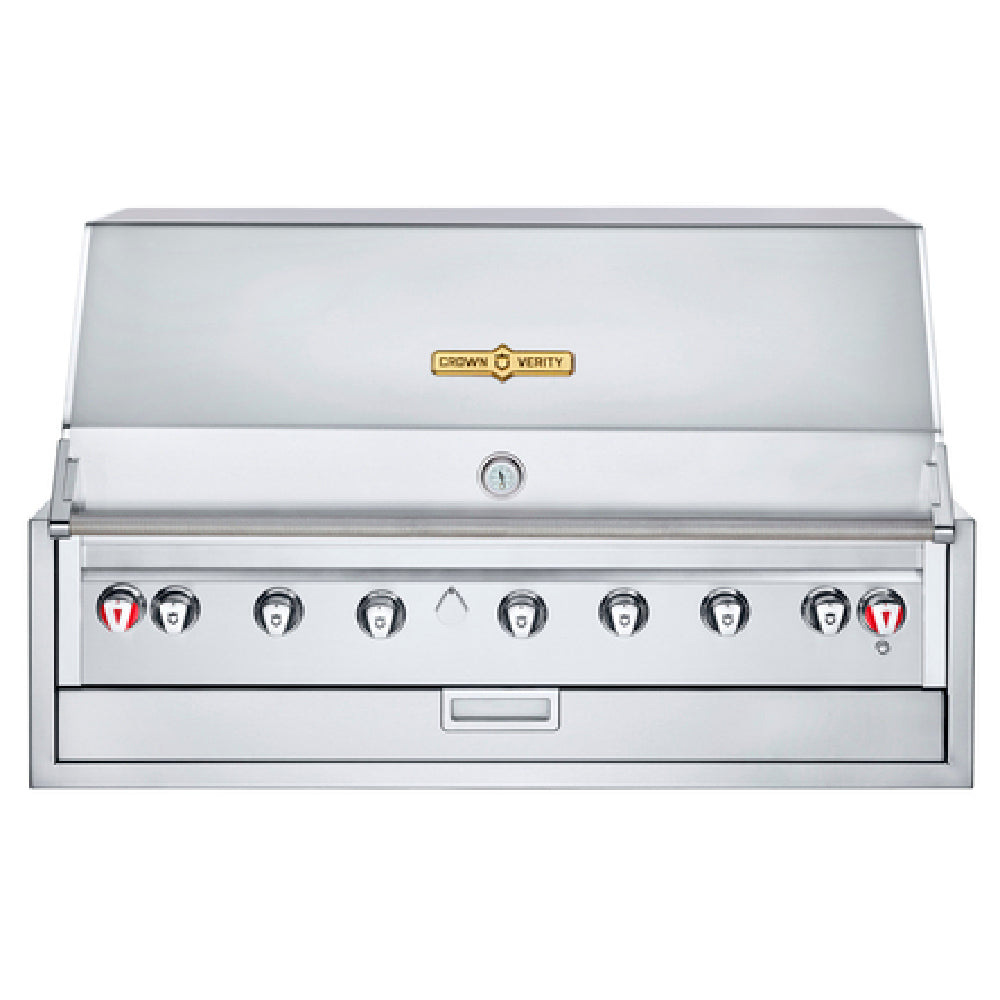 Crown Verity IBI48 Infinite Series 48" Built-In Outdoor Charbroiler 46" X 21" Grilling Surface