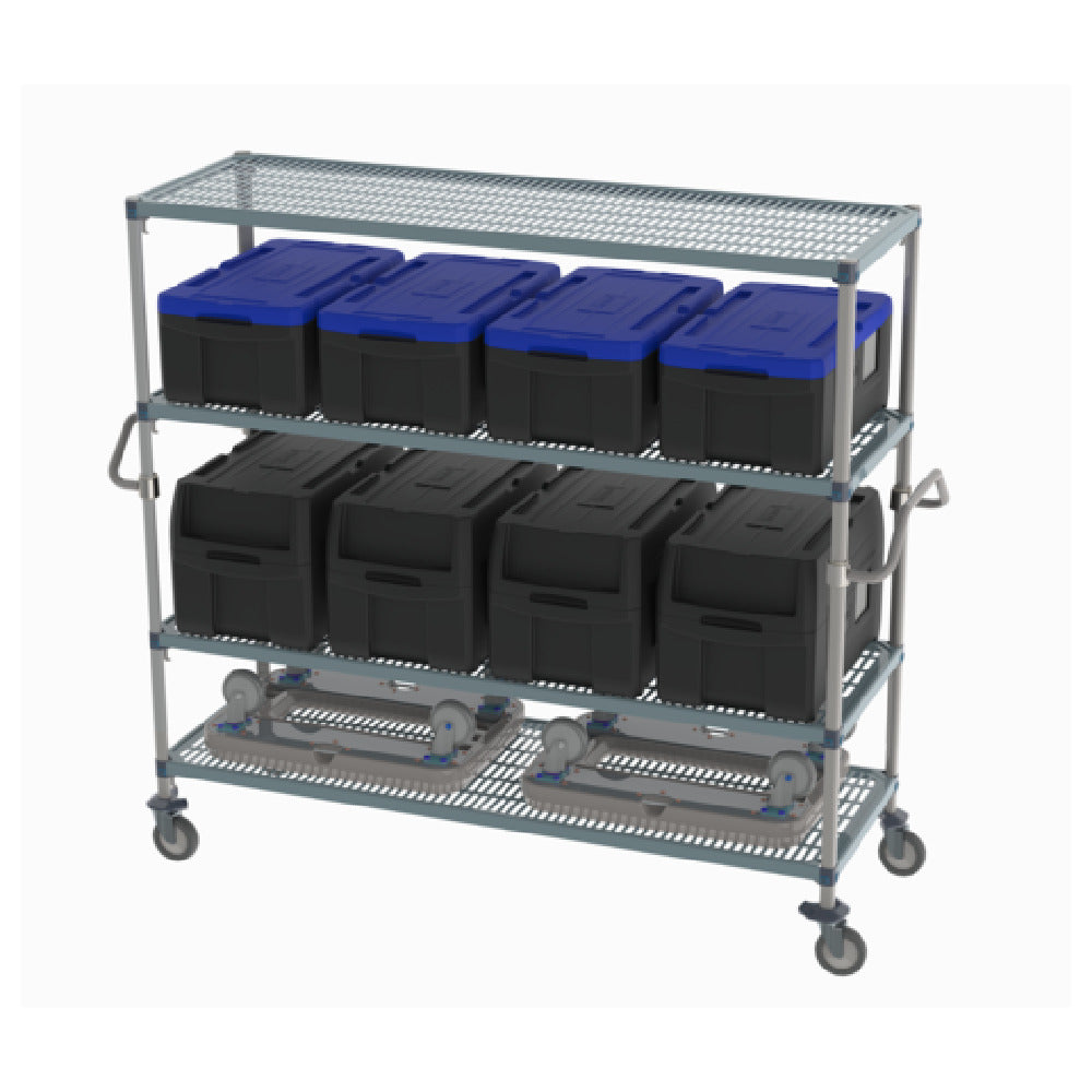 Metro CR247263-MQC4 MetroMax® Q™ Cart 4-tier 72"W X 24"D