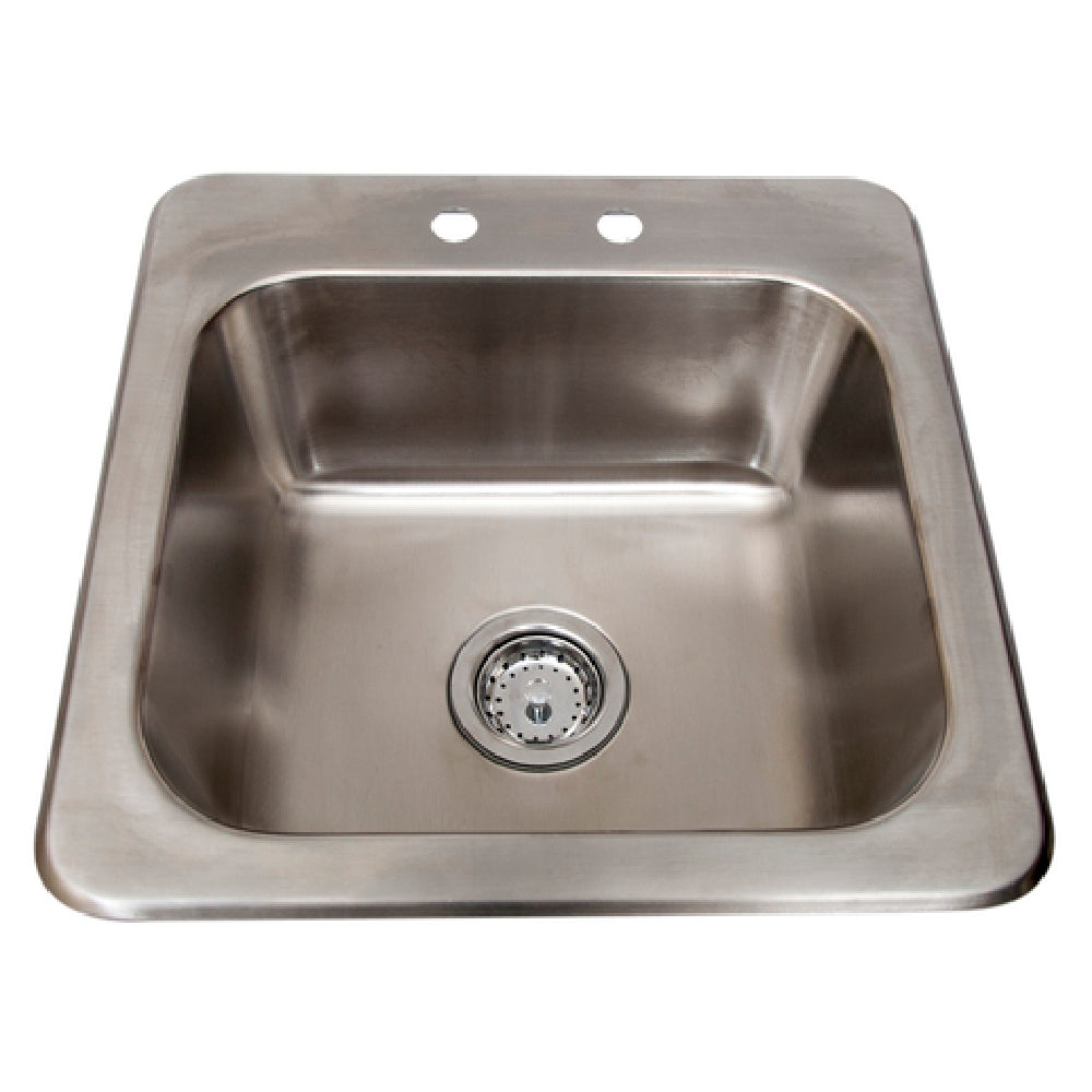 BK Resources DDI-1614824-P-G Drop-In Sink One Compartment 19"W X 19"D X 8"H Overall Size