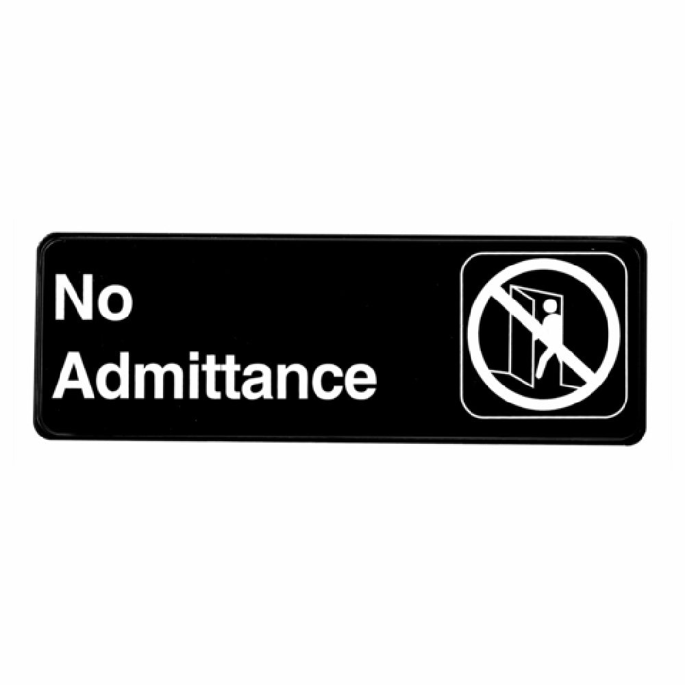 Alpine Industries ALPSGN-11 Sign 9" X 3" "No Admittance"